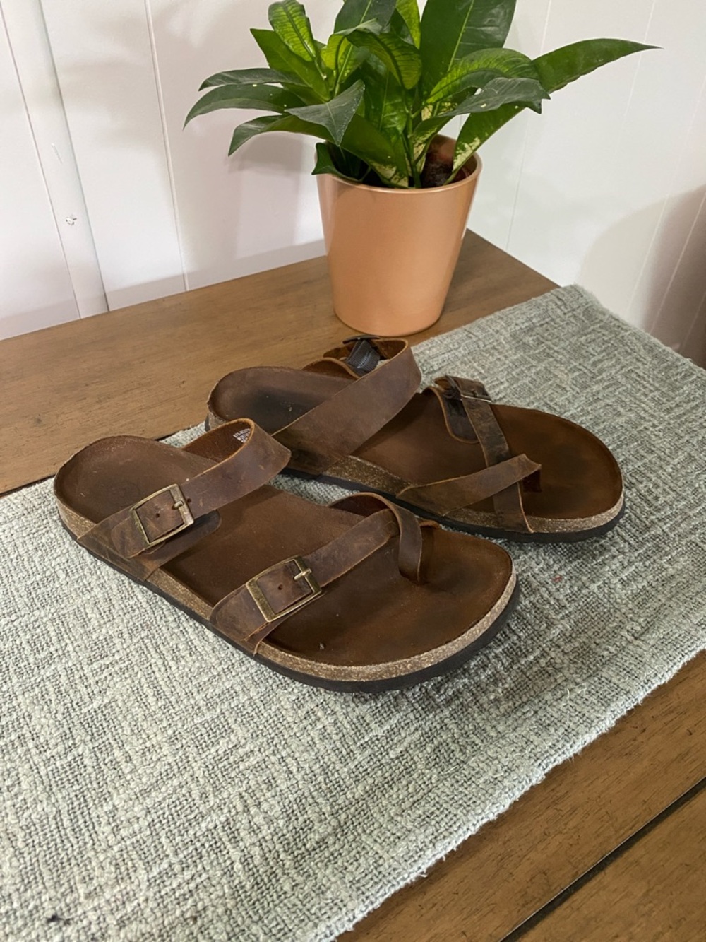 Brown Leather Sandals